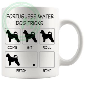 Potuguese Water Dog Tricks Mug Gifts For Doggy Moms And Dads