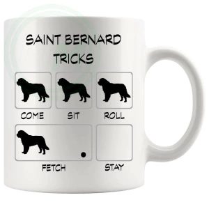 Saint Bernard Tricks Mug Gifts For Doggy Moms And Dads