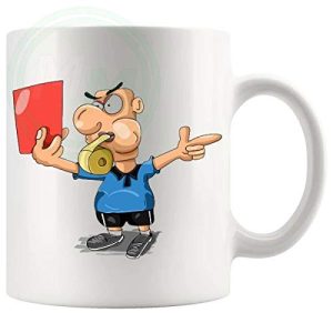 Showing the Red Card Mug