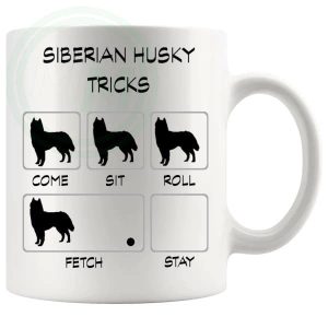 Siberian Husky Tricks Mug Gifts For Doggy Moms And Dads