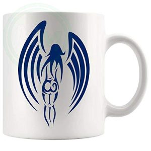 The Angel Mug in Blue