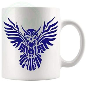 The Owl Mug in Blue
