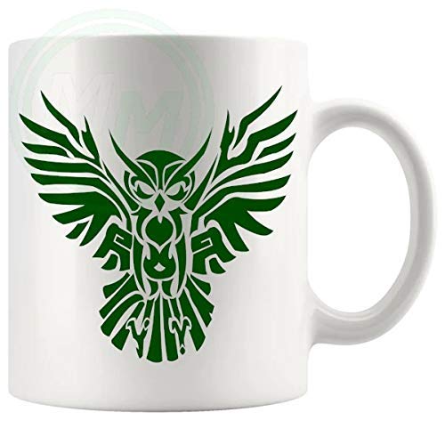 The Owl Mug in Green B08BFHTBL7