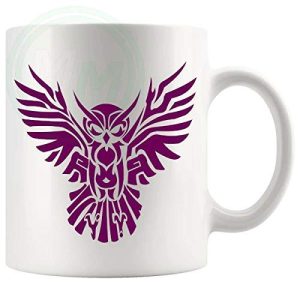 The Owl Mug in Purple