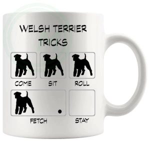Welsh Terrier Tricks Mug Gifts For Doggy Moms And Dads