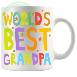 Worlds Best Grandpa Design 2 Gifts Mug B0CJ7WDVNP